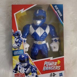 NWT Mega Mighties Blue Power Ranger 10 Inch Figure Ages 3 & Up